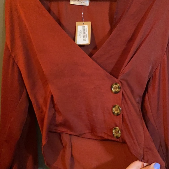 Vestique Burt orange blouse - Picture 2 of 3